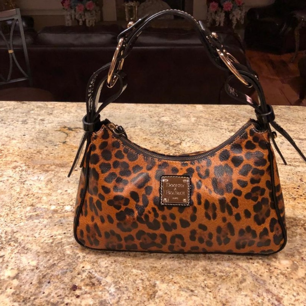 NWOT, Dooney & Bourke Leopard Leather Shoulder Bag